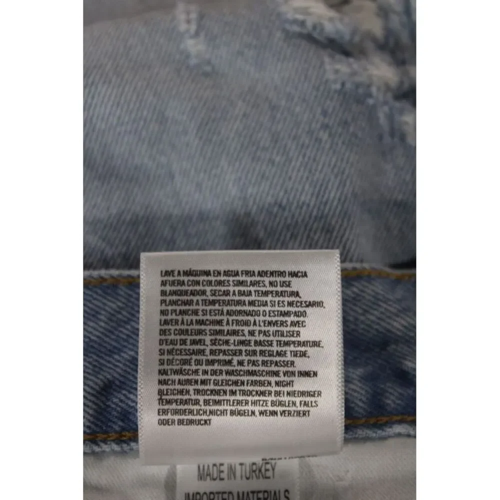 Agolde Womens Cut-Off Blue Cotton Shorts Size 29